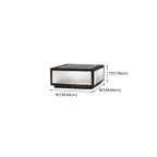 Black Solar Square Metal Outdoor Post Lights