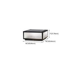 Black Solar Square Metal Outdoor Post Lights