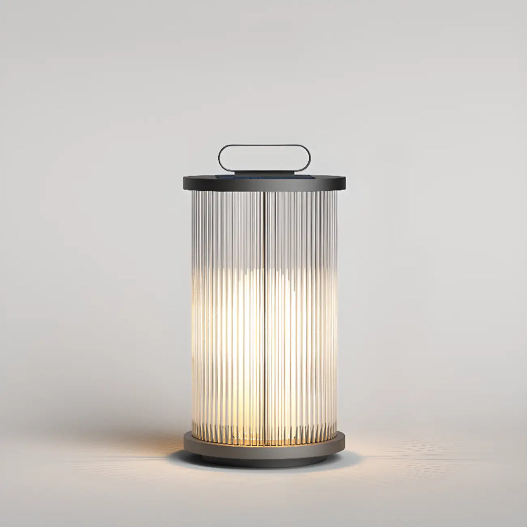 Vertical Strip Cylinder Portable Solar Outdoor Post Lights