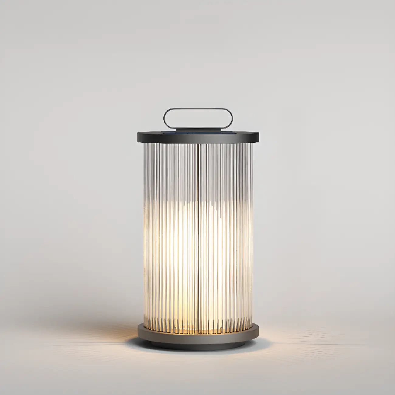 Vertical Strip Cylinder Portable Solar Outdoor Post Lights