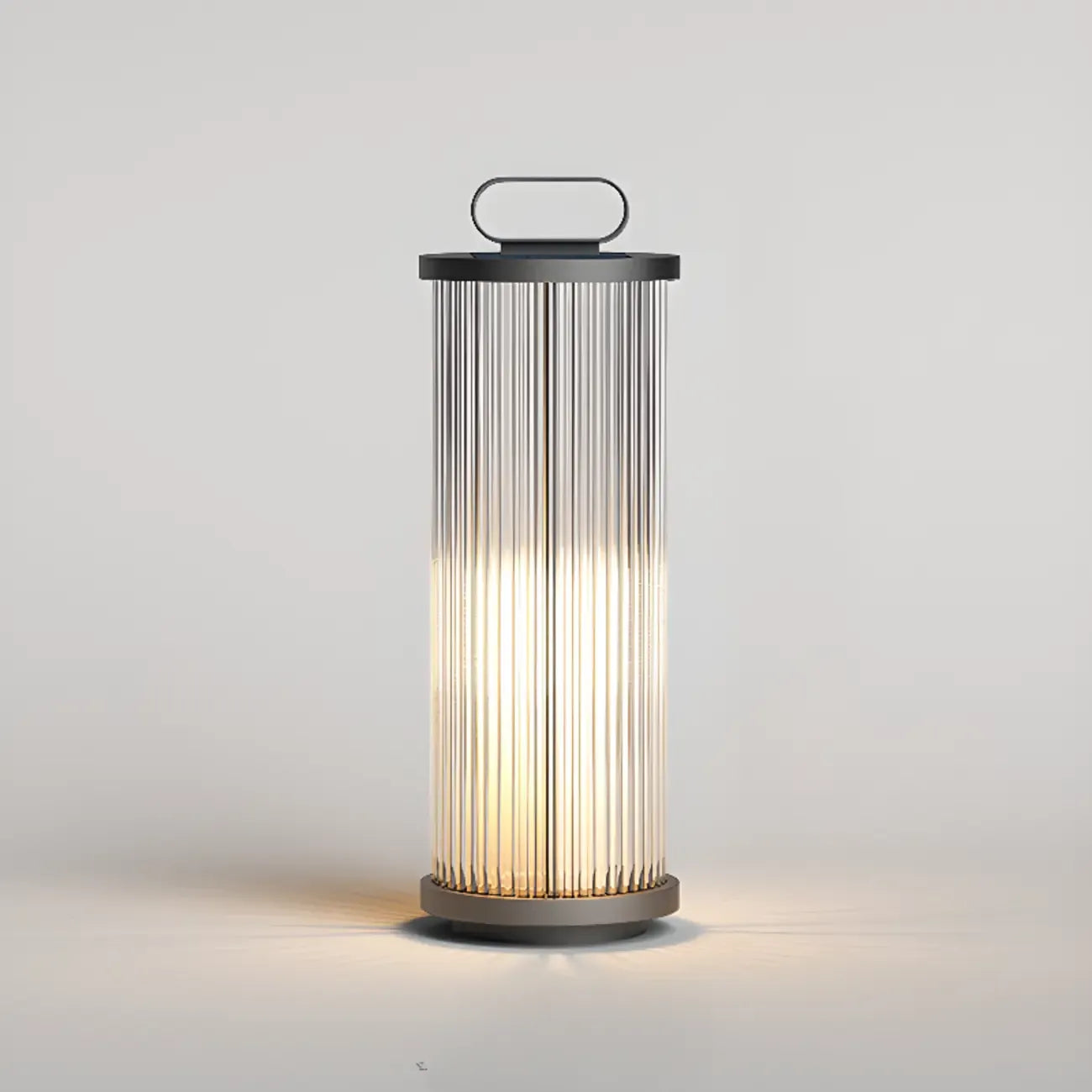 Vertical Strip Cylinder Portable Solar Outdoor Post Lights
