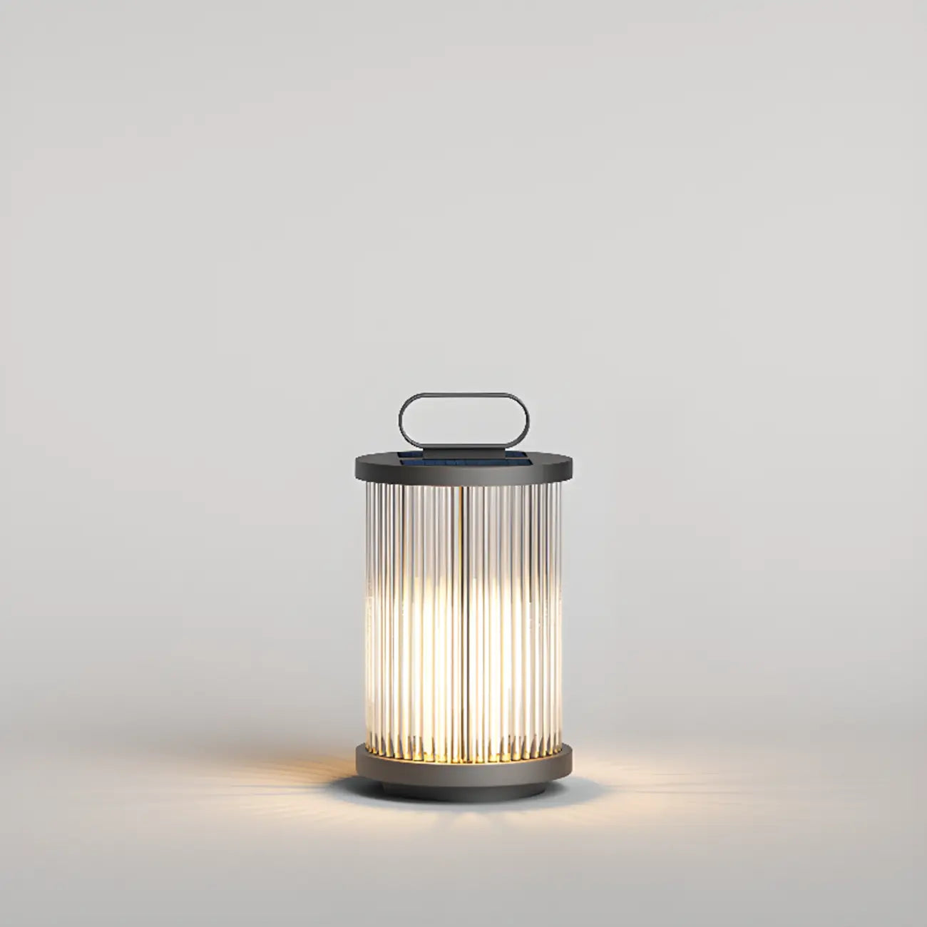 Vertical Strip Cylinder Portable Solar Outdoor Post Lights
