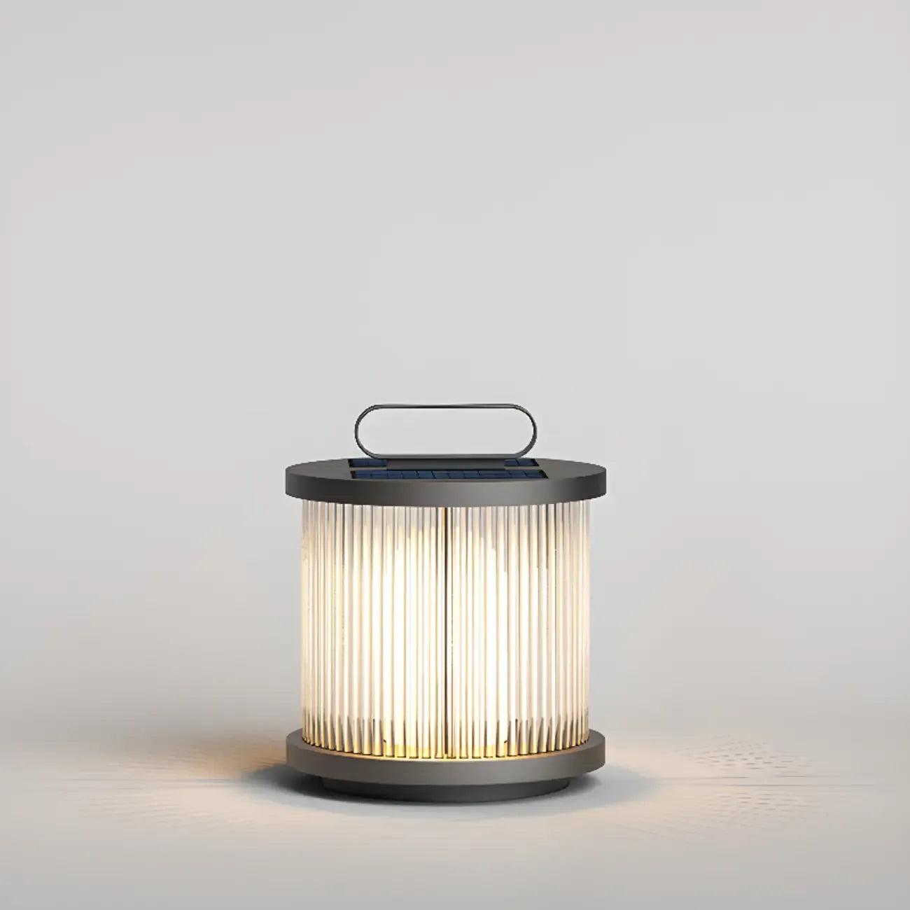 Vertical Strip Cylinder Portable Solar Outdoor Post Lights