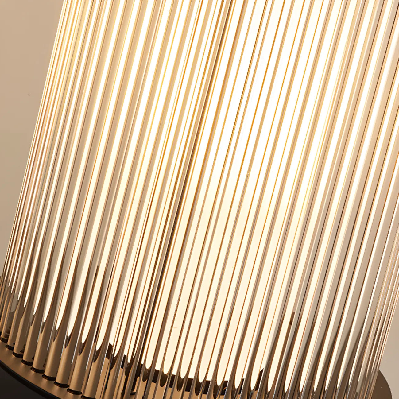 Vertical Strip Cylinder Portable Solar Outdoor Post Lights