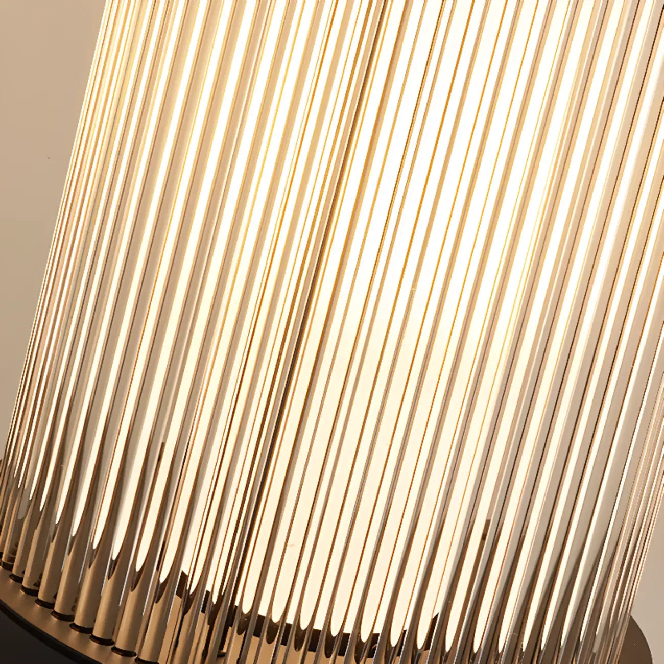 Vertical Strip Cylinder Portable Solar Outdoor Post Lights