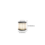 Vertical Strip Cylinder Portable Solar Outdoor Post Lights