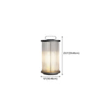 Vertical Strip Cylinder Portable Solar Outdoor Post Lights