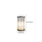 Vertical Strip Cylinder Portable Solar Outdoor Post Lights