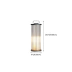 Vertical Strip Cylinder Portable Solar Outdoor Post Lights