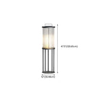 Vertical Strip Cylinder Portable Solar Outdoor Post Lights