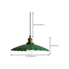 Adjustable Industrial Olive Green Iron Dining Pendant Light