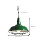 Adjustable Industrial Olive Green Iron Dining Pendant Light