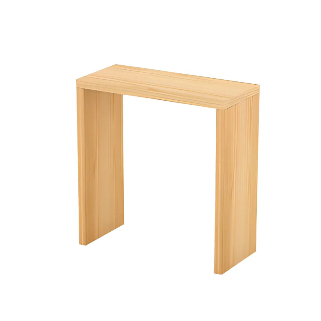 Scandinavian Solid Wood Pub Table Rectangle 4 Seats