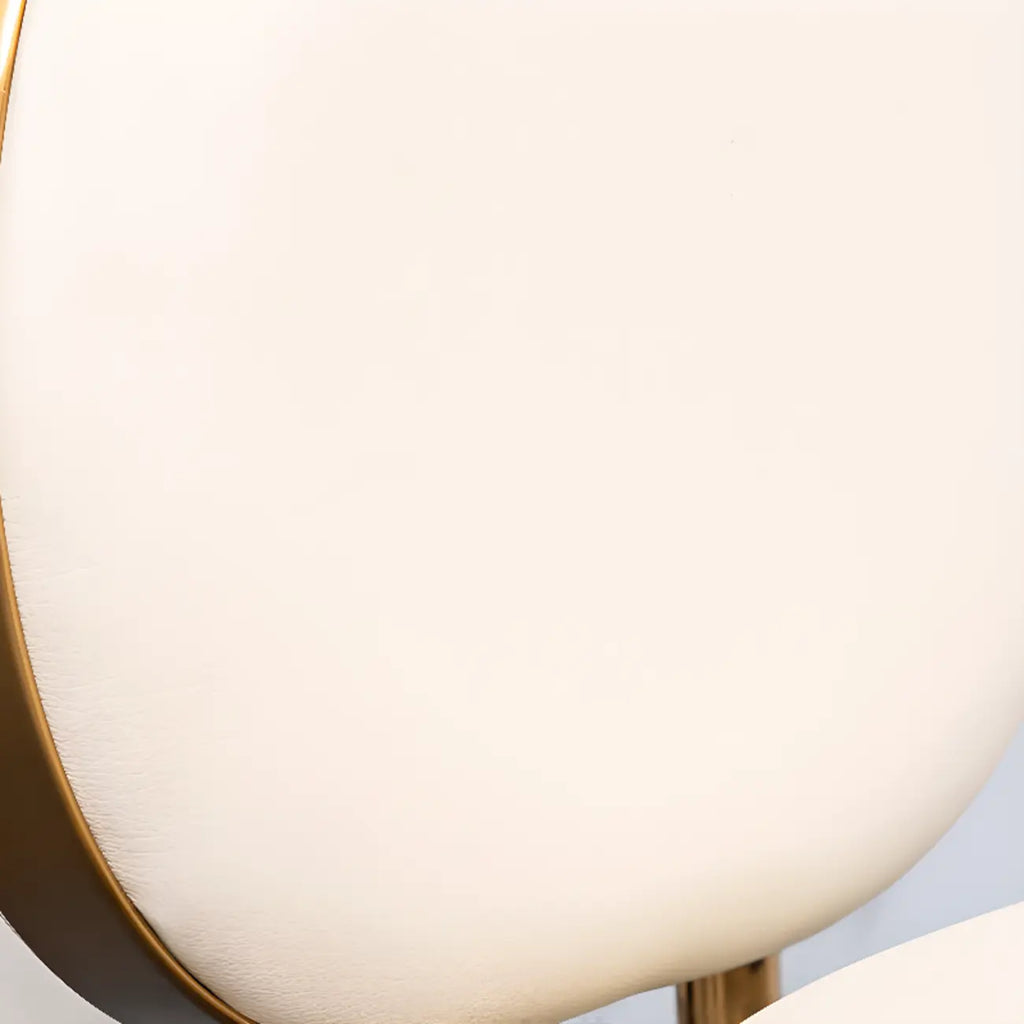 Modern 4-Leg Metal Faux Leather Upholstered Bar Stools