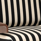 Modern Fabric Accent Chair with Wooden Frame for Living Room