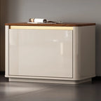 2-Drawer Brown Wooden Entryway Bench with Shoe Storage
