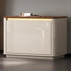 2-Drawer Brown Wooden Entryway Bench with Shoe Storage