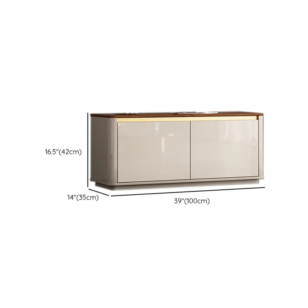 2-Drawer Brown Wooden Entryway Bench with Shoe Storage