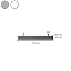 87 Grey Solid Wood Long Floating TV Stand with Drawers