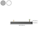 87 Grey Solid Wood Long Floating TV Stand with Drawers