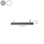 87 Grey Solid Wood Long Floating TV Stand with Drawers