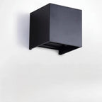 Aluminum Cube Solid Color Adjustable Up Down Outdoor Wall Sconce