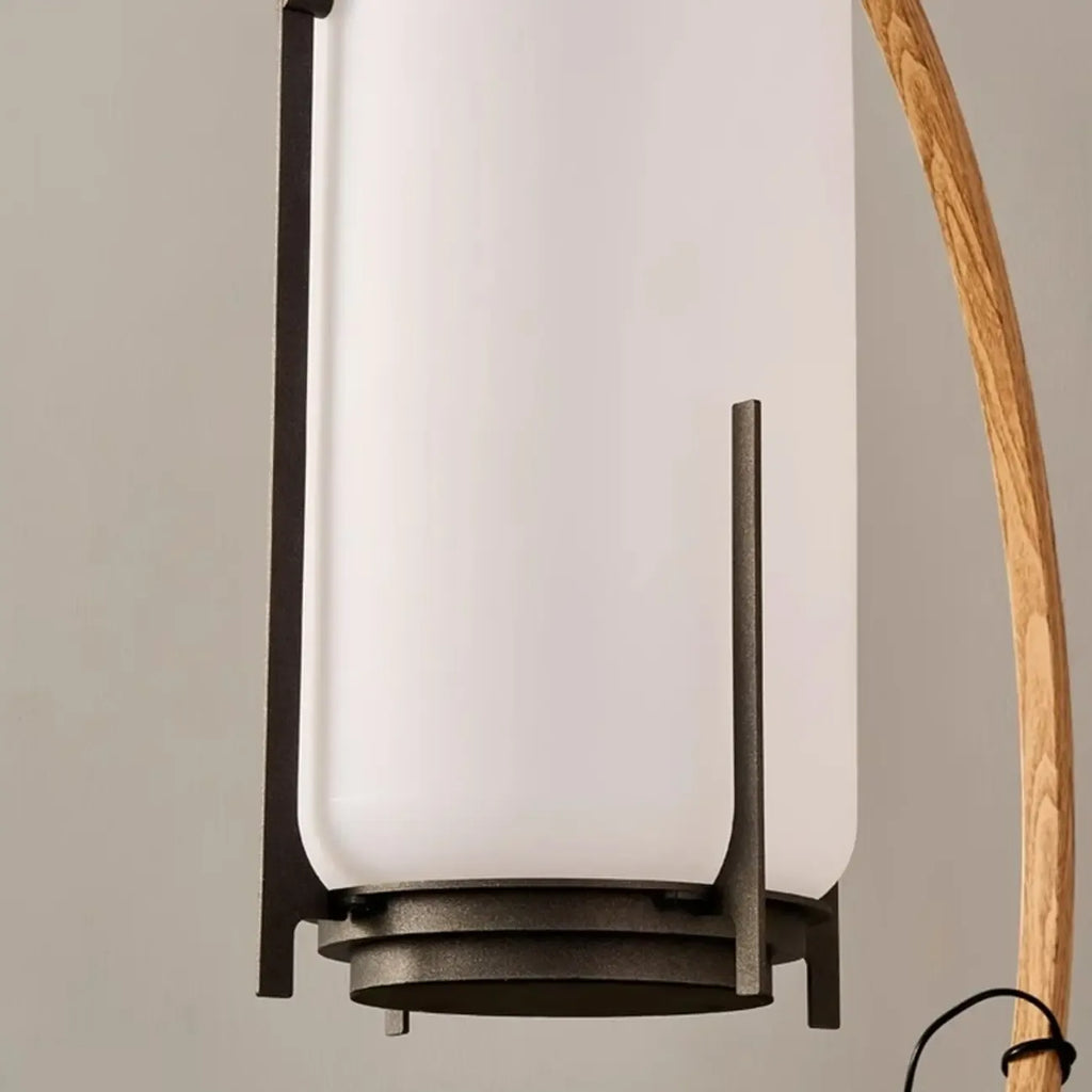 Outdoor Black Metal Drum Lantern Table Lamp
