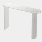 Modern Bar Height Table Stone Top Free Form Double Pedestal