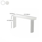 Modern Bar Height Table Stone Top Free Form Double Pedestal