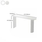 Modern Bar Height Table Stone Top Free Form Double Pedestal