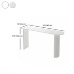 Modern Bar Height Table Stone Top Free Form Double Pedestal