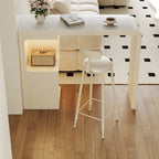Modern Off-White Wood Integrated Design Bar Tables