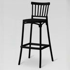 Modern Acrylic Square Counter Height Stools with Back
