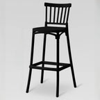 Modern Acrylic Square Counter Height Stools with Back
