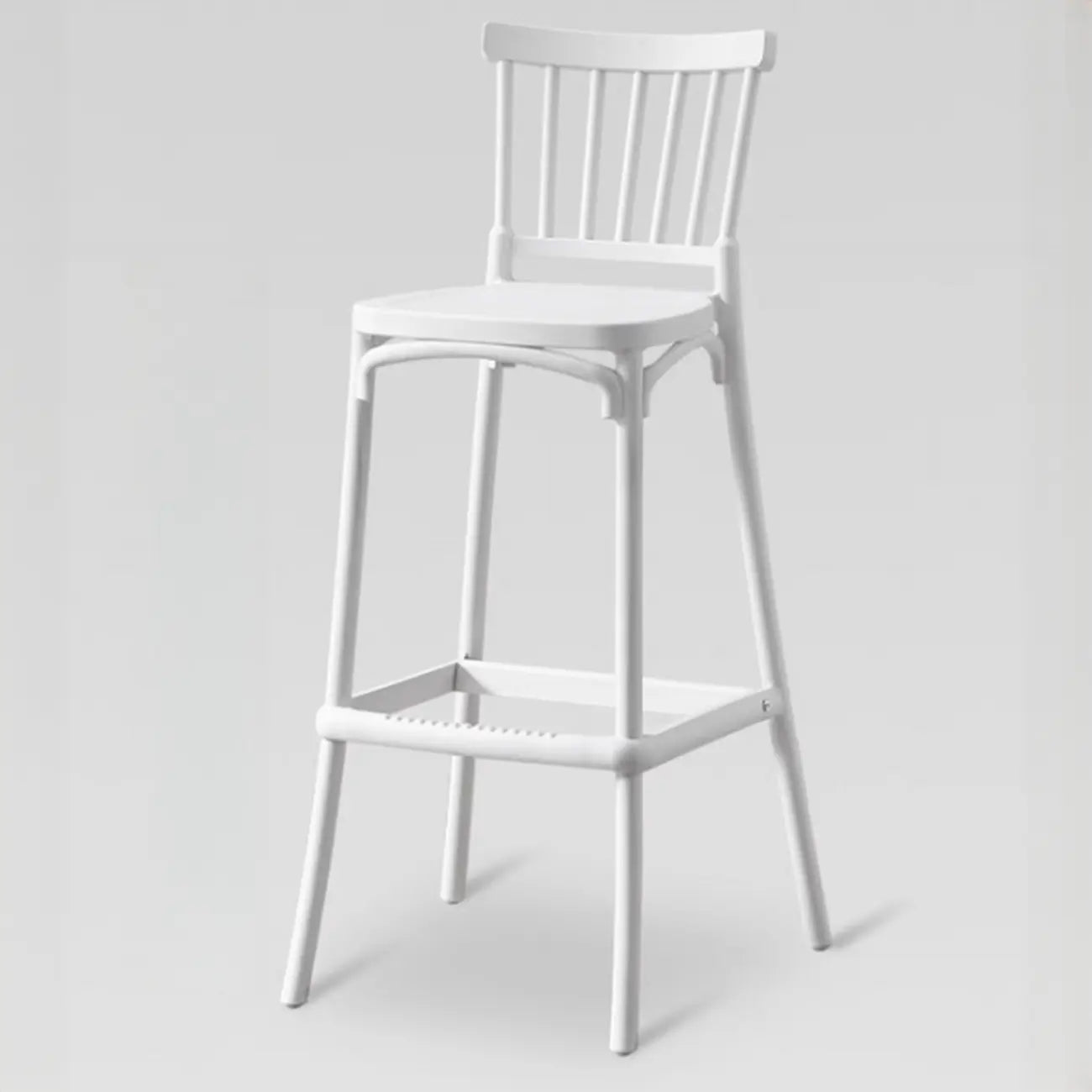 Modern Acrylic Square Counter Height Stools with Back