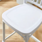 Modern Acrylic Square Counter Height Stools with Back
