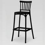 Modern Acrylic Square Counter Height Stools with Back