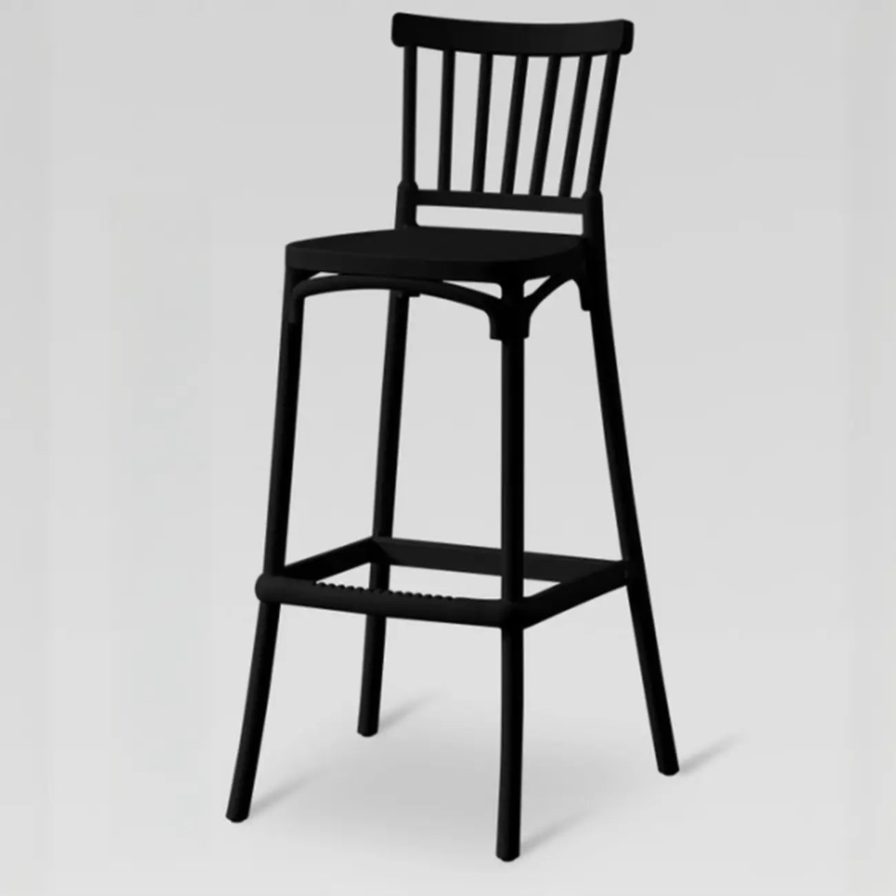 Modern Acrylic Square Counter Height Stools with Back