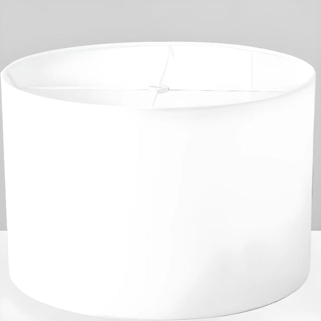 Modern Stone Table Lamp with Fabric Shade, LED Compatible