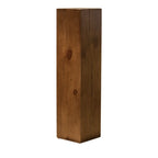 Modern Square Pine Wood Side Table for Living Room
