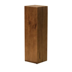 Modern Square Pine Wood Side Table for Living Room