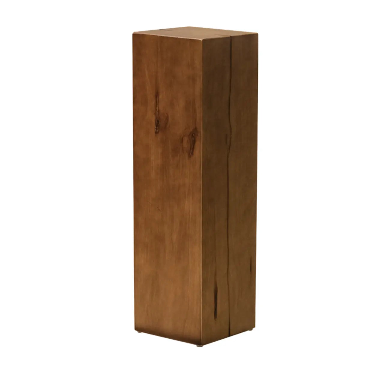 Modern Square Pine Wood Side Table for Living Room