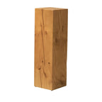 Modern Square Pine Wood Side Table for Living Room
