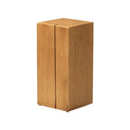Modern Square Pine Wood Side Table for Living Room