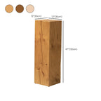 Modern Square Pine Wood Side Table for Living Room