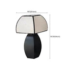 Modern Black Metal LED Table Lamp with Dome Shade