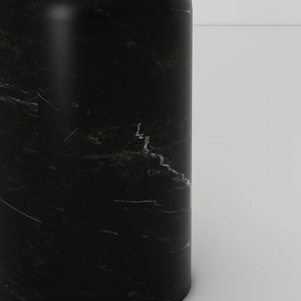 Elegant Plug-In Globe Stone and Glass LED Table Lamp