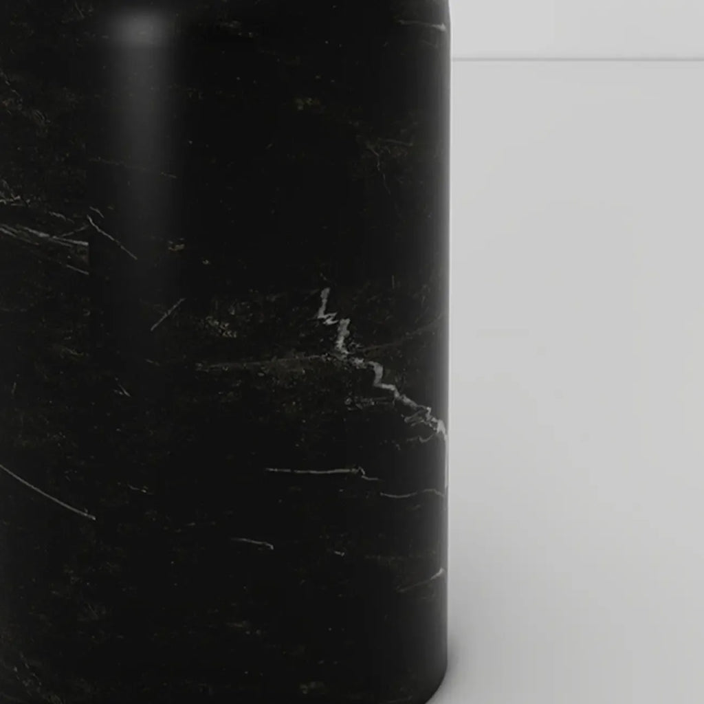 Elegant Plug-In Globe Stone and Glass LED Table Lamp