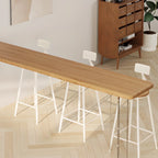 Natural Wood Bar Height Table for Modern Home Dining