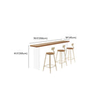 Natural Wood Bar Height Table for Modern Home Dining